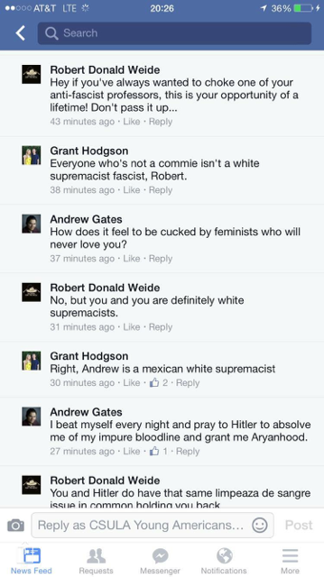 Prof. Robert Weide's lengthy argument with people on Facebook [Facebook screengrab]
