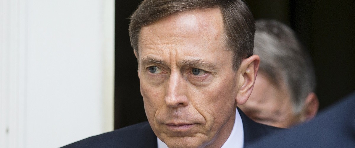 Former CIA director David Petraeus leaves the Federal Courthouse in Charlotte