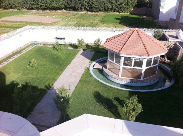 Pictured is a manicured yard at one of the Afghan villas. Photo: Courtesy of War Is Boring 
