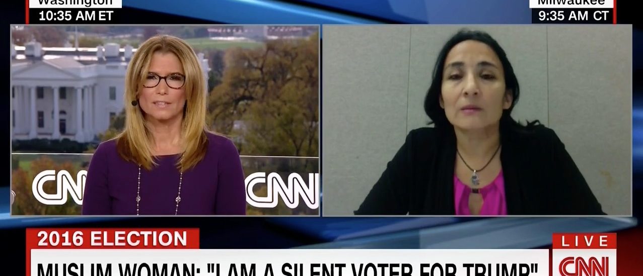 アメリカ大統領選挙2016  トランプ投票を名乗り出たムスリム女性とのインタビューを打ち切り