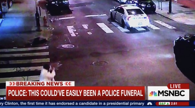 Philadelphia Jihadi Terrorist Attempts To Assassinate Cop But The Officer Survives [screen shot MSNBC image 3]
