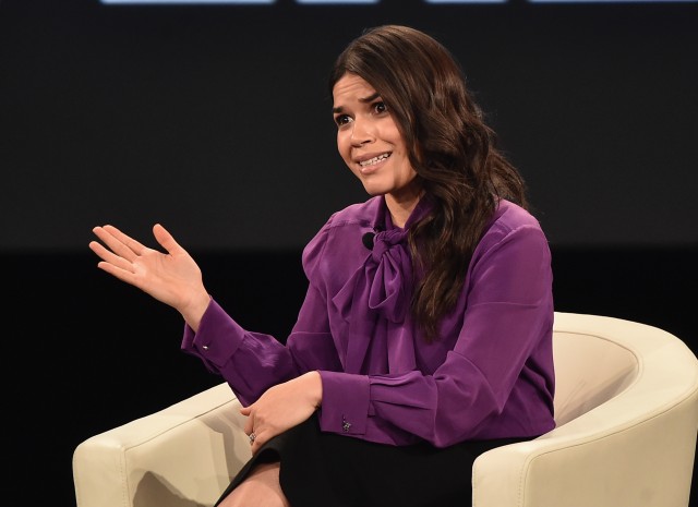 America Ferrera urged the Latino community not to vote for any Republicans.