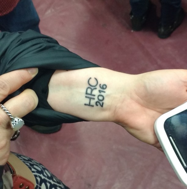 This Woman Got An ‘HRC 2016’ Tattoo On Her Wrist [PHOTO] | The Daily Caller