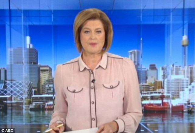 News anchor's shirt looks like boobs.