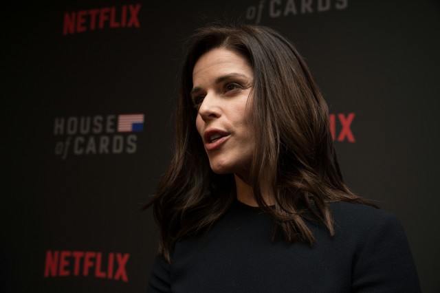 Neve Campbell says Donald Trump is terrifying