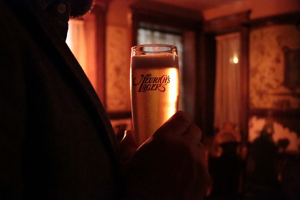 Heurich's Lager, enjoyed in the cellar of the Brewmaster's Castle. Katie Frates/The Daily Caller.