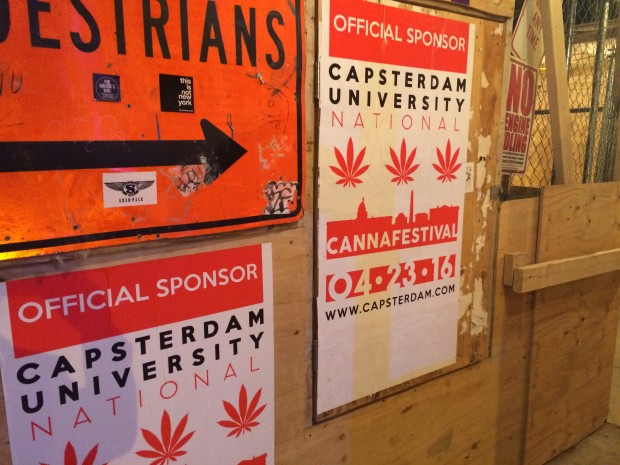 Marijuana Event Posters On 4/20 (Connor D. Wolf/ DCNF) 