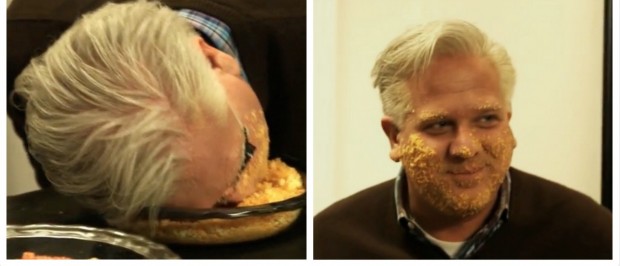 Glenn Beck Is Officially Bat Sh*t Crazy -- WATCH Him Rub Cheetos All Over His Face (YouTube)