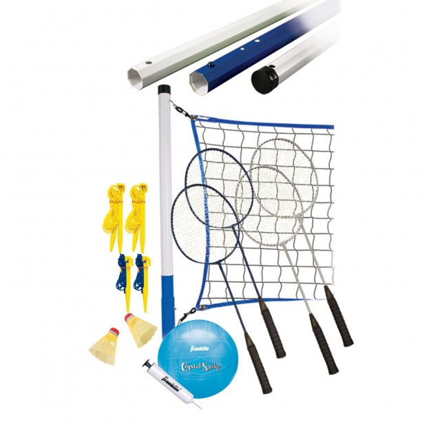This volleyball/badminton combo set provides two perfect lawn games (Photo via Amazon)