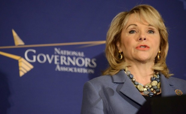 File photo of Oklahoma Republican Governor Mary Fallin making remarks before the opening of the National Governors Association Winter Meeting in Washington