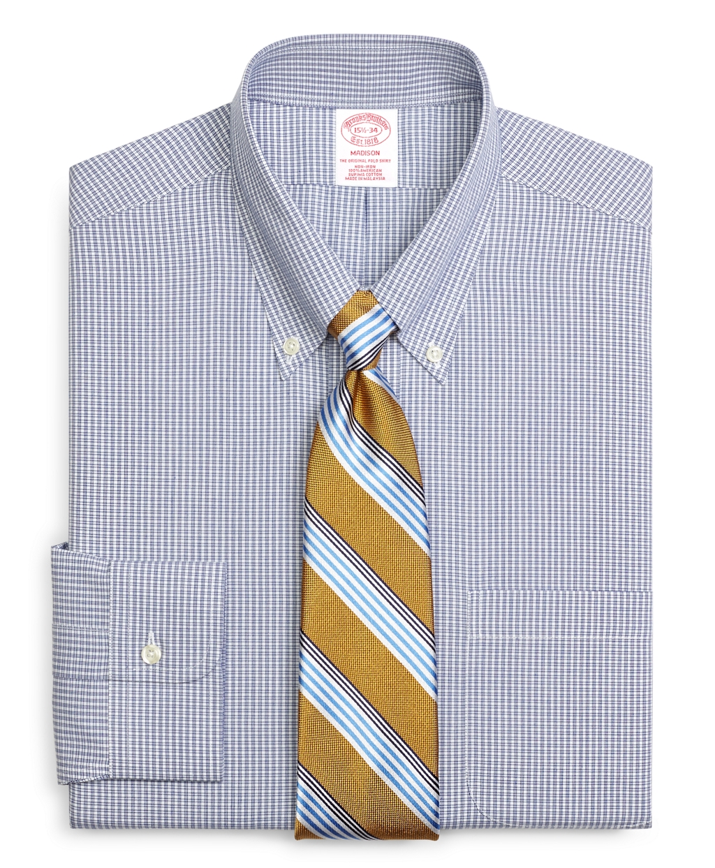 This now-$49 shirt is available in five different colors and four different fits (Photo via Brooks Brothers)