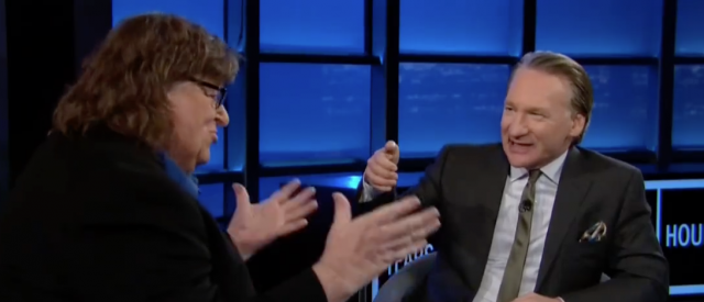 Michael Moore on "Real Time with Bill Maher." (Screen shot HBO)