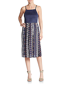 This dress normally costs $214, but it is currently 81 percent off. It is just one example of an item included in the Mega Markdown (Photo via Saks OFF 5th)