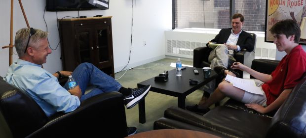 Gary Johnson visits The Daily Caller, photo by Katie Frates