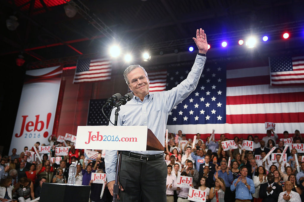 Jeb Bush announces his 2016 presidential bid (Getty Images)
