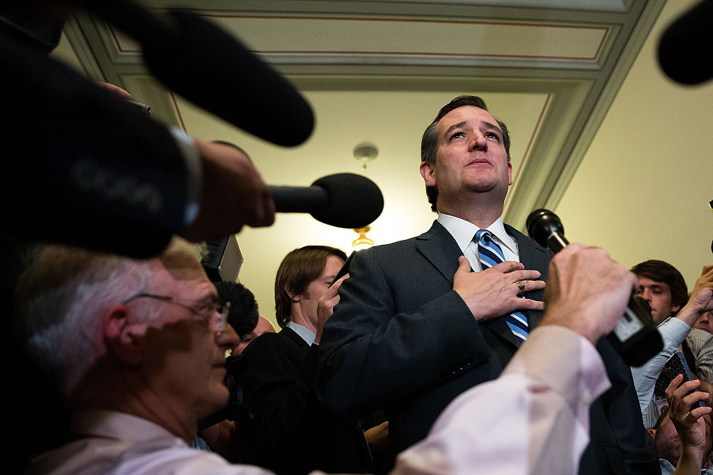 Sen. Ted Cruz addresses reporters (Getty Images)