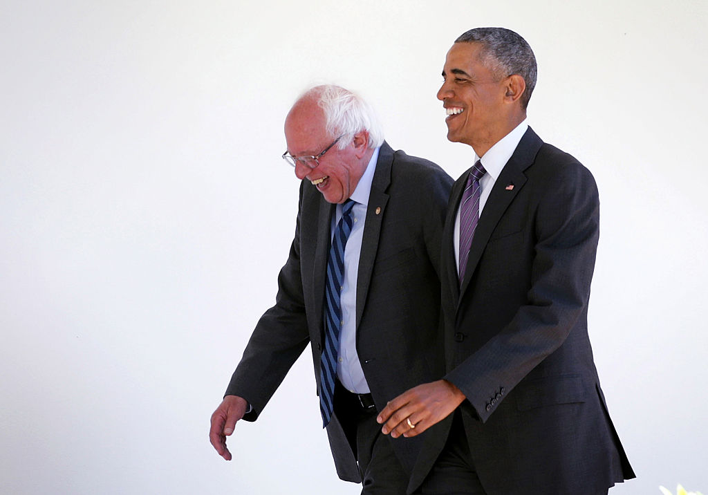 Bernie Sanders and Barack Obama (Getty Images)