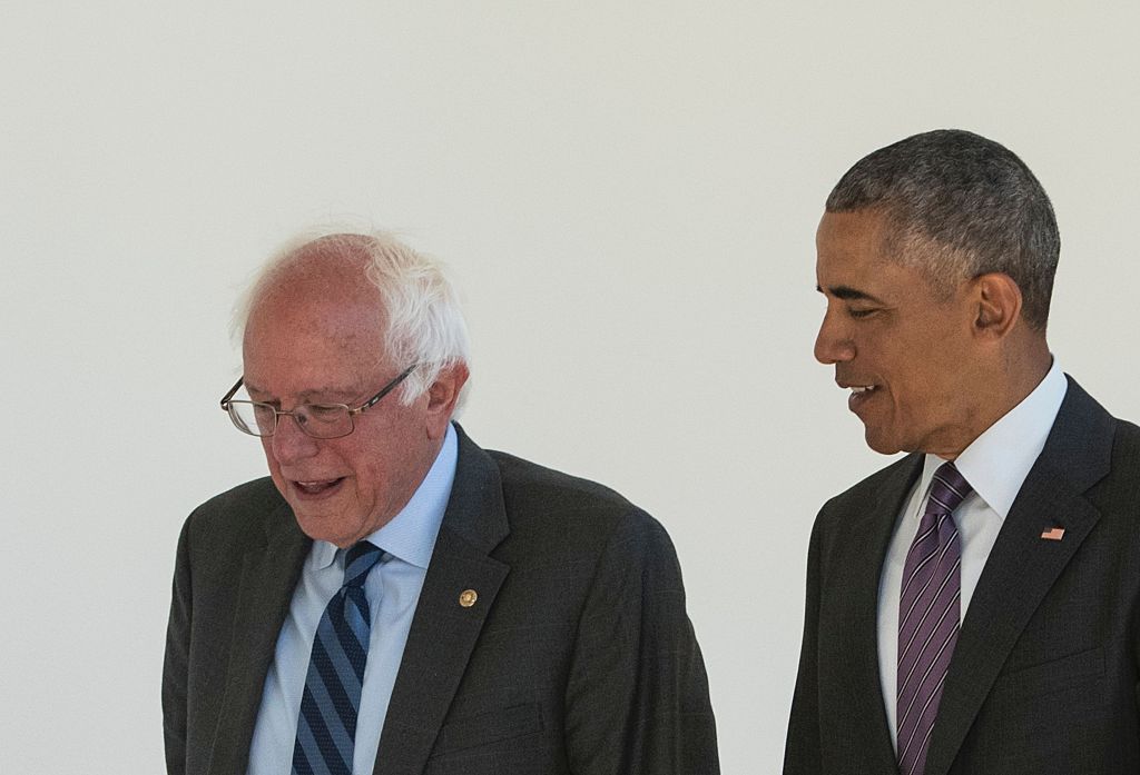 Bernie Sanders and Barack Obama (Getty Images)