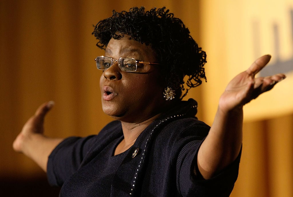 U.S. Rep. Gwen Moore addresses a luncheon of Emily's List at the Hilton Washington Hotel (Getty Images)
