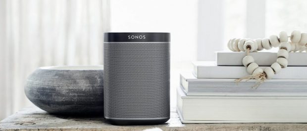 The Sonos PLAY:1 provides a powerful sound for how small it is (Photo via Amazon)