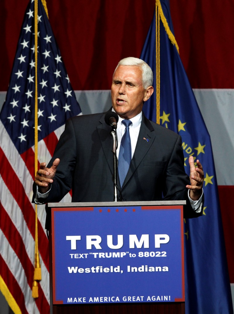 Indiana Governor Mike Pence (REUTERS/John Sommers II)