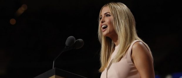 Ivanka Trump speaks during the final session of the Republican National Convention in Cleveland