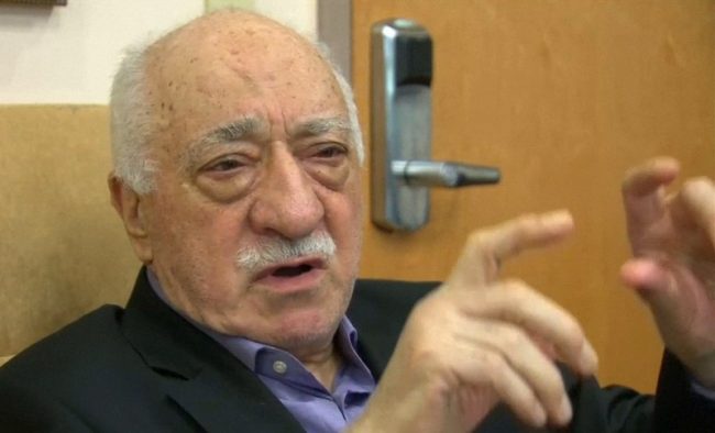 U.S.-based cleric Fethullah Gulen, whose followers Turkey blames for a failed coup, is shown in still image taken from video, speaks to journalists at his home in Saylorsburg, Pennsylvania July 16, 2016. REUTERS/Greg Savoy/Reuters TV