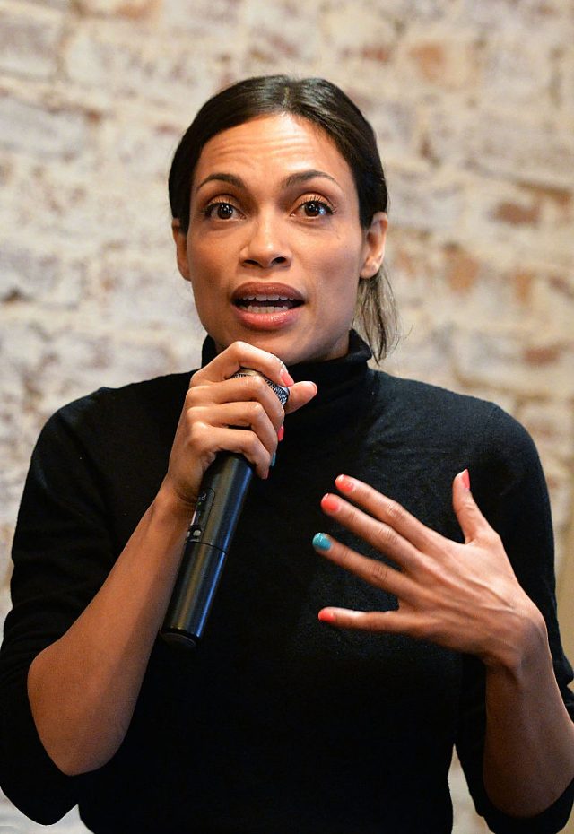 NEW YORK, NEW YORK - APRIL 01: Actress Rosario Dawson attends the Harlem Women's Round-table Conversation at Row House on April 1, 2016 in New York City. (Photo by Slaven Vlasic/Getty Images)
