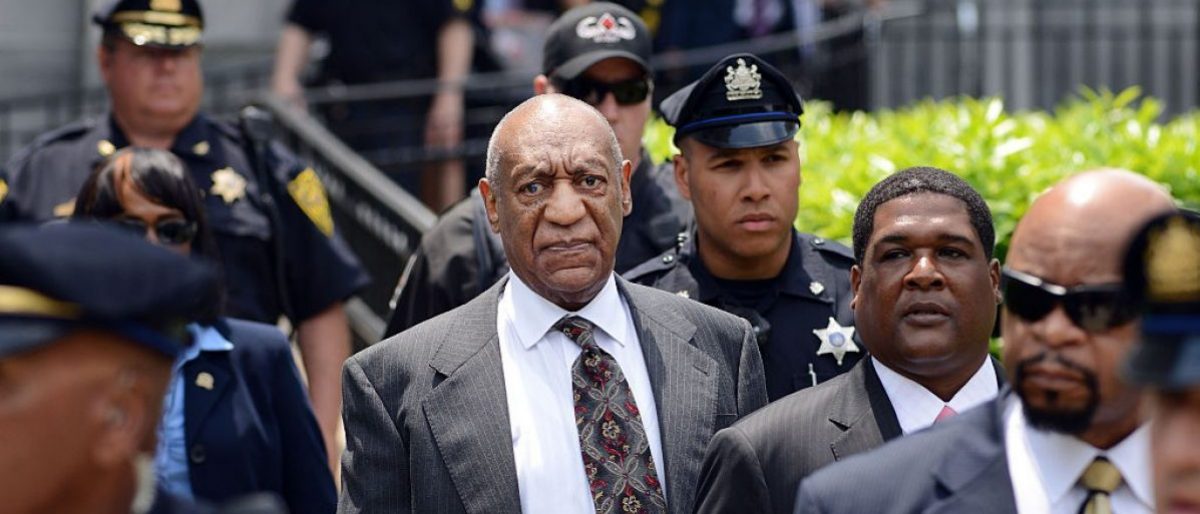 NORRISTOWN, PENNSYLVANIA - MAY 24: Actor and comedian Bill Cosby leaves a preliminary hearing on sexual assault charges on May 24, 2016 in at Montgomery County Courthouse in Norristown, Pennsylvania. Enough evidence was found to proceed with a trial, a Pennsylvania judge ruled. (Photo by William Thomas Cain/Getty Images)