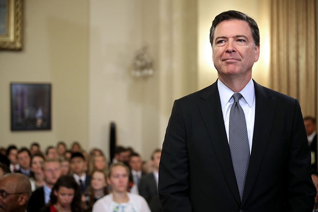 FBI Director James Comey prepares to testify before the House Homeland Security Committee (Getty Images)