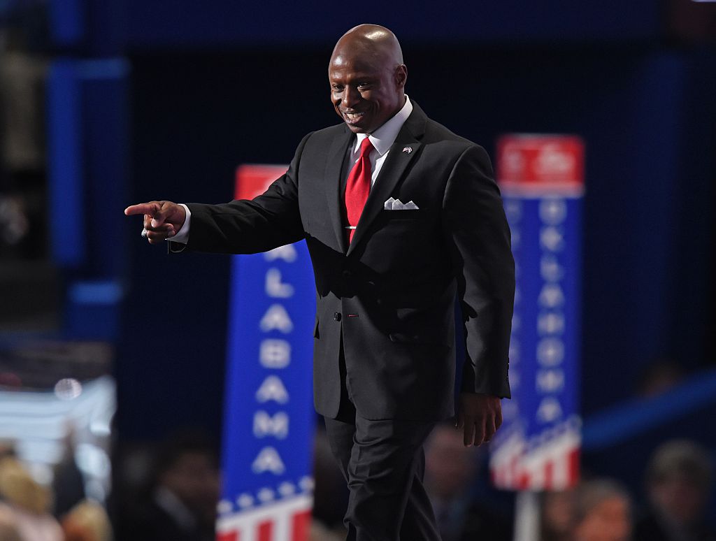 Darryl Glenn delivers a speech on the first day of the 2016 Republican National Convention (Getty Images)