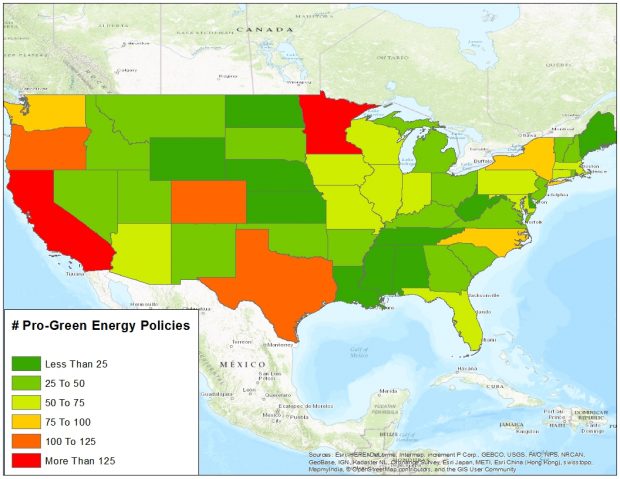 Data From Database of State Incentives for Renewables & Efficiency, Mapped By The DCNF 