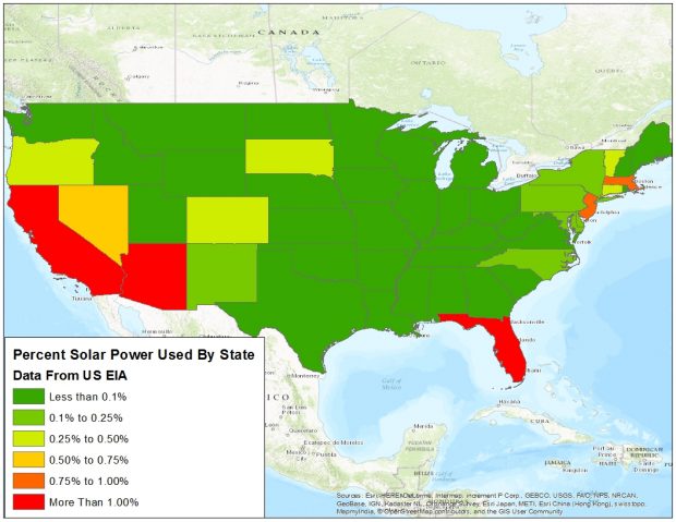 Data From US Energy Information Adminstration Mapped By The DCNF