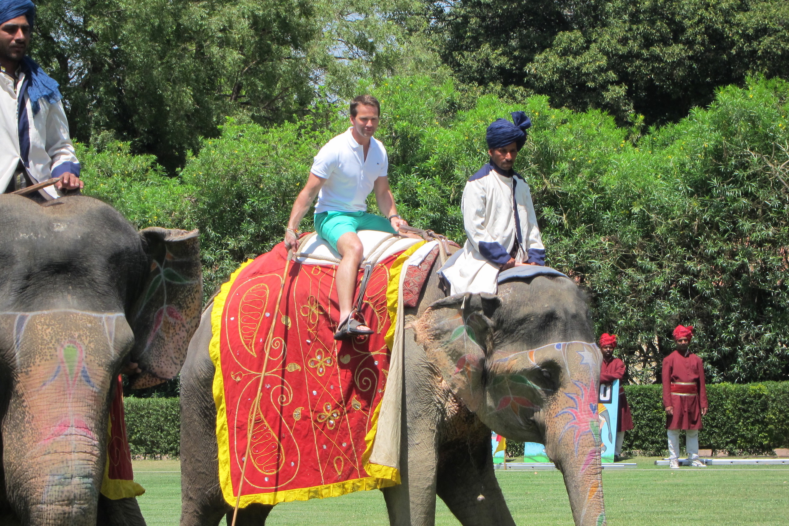 Former Illinois Rep. Aaron Schock in India, May, 2014.