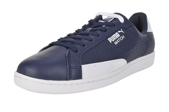 These Puma tennis shoes normally cost $74.95. They are available in white and red, as well as blue and white (Photo via Amazon)