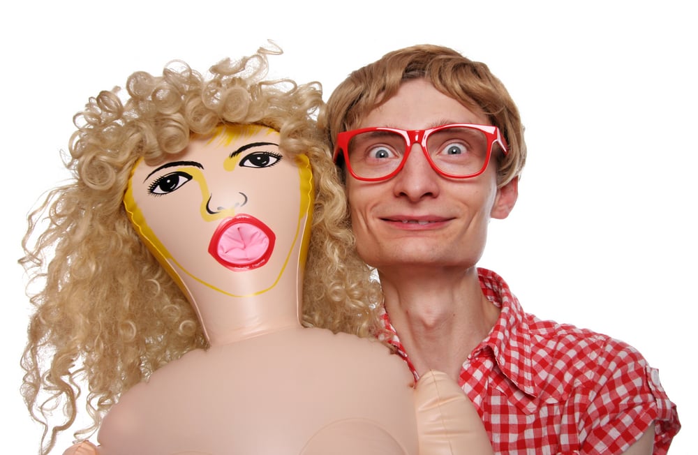 A man and his blow up doll (Shutterstock)