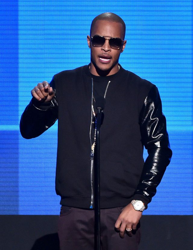 Recording artist T.I. speaks onstage at the 2014 American Music Awards at Nokia Theatre L.A. Live on November 23, 2014 in Los Angeles