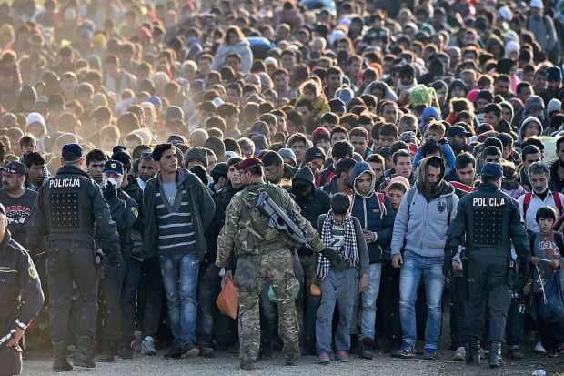 Getty photo of refugees