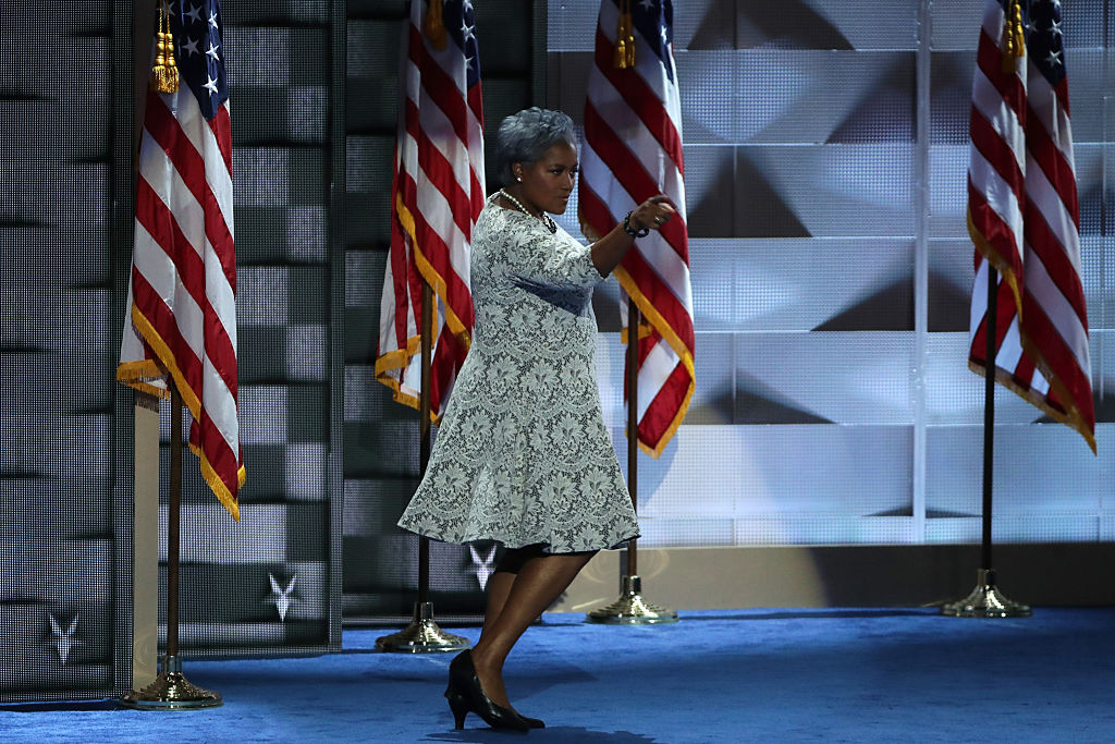 Donna Brazile appears on stage on the second day of the Democratic National Convention (Getty Images)