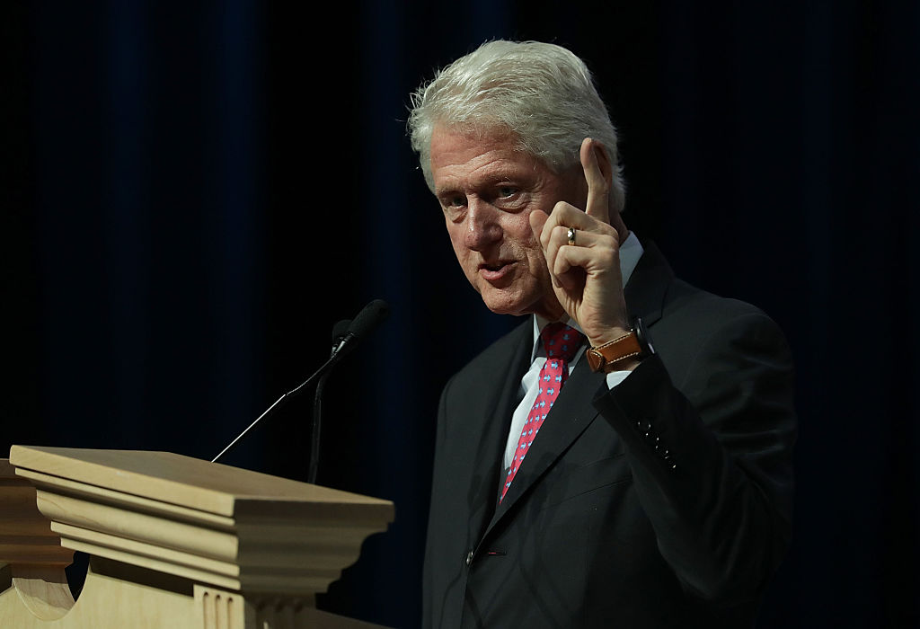 Bill Clinton speaks on behalf of his wife and Democratic presidential nominee Hillary Clinton (Getty Images)