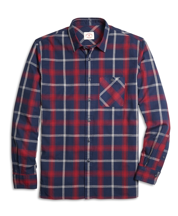 Normally $80, this plaid shirt is on sale for $33 (Photo via Brooks Brothers)