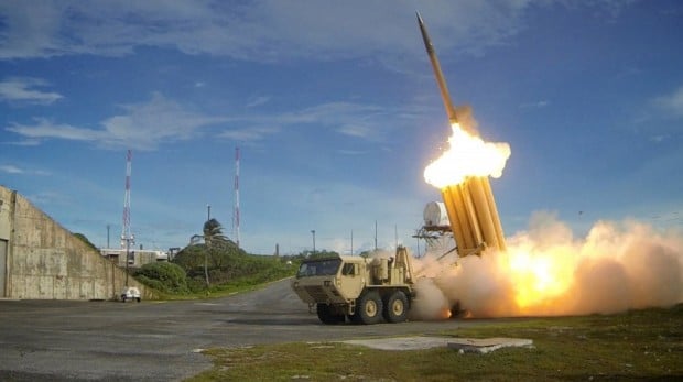 A Terminal High Altitude Area Defense (THAAD) Missile. Photo: Missile Defense Agency/Handout via Reuters/