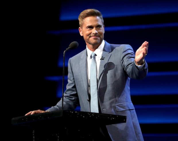LOS ANGELES, CA - AUGUST 27: Honoree Rob Lowe speaks onstage at The Comedy Central Roast of Rob Lowe at Sony Studios on August 27, 2016 in Los Angeles, California. The Comedy Central Roast of Rob Lowe will premiere on September 5, 2016 at 10:00 p.m. ET/PT. (Photo by Christopher Polk/Getty Images)