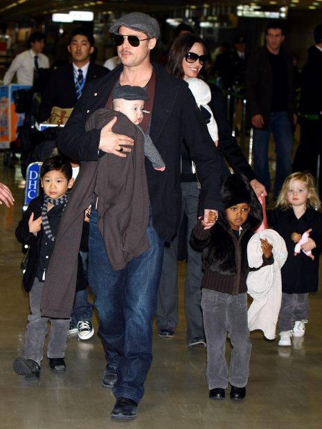 Brad Pitt And Angelina Jolie Arrive In Japan