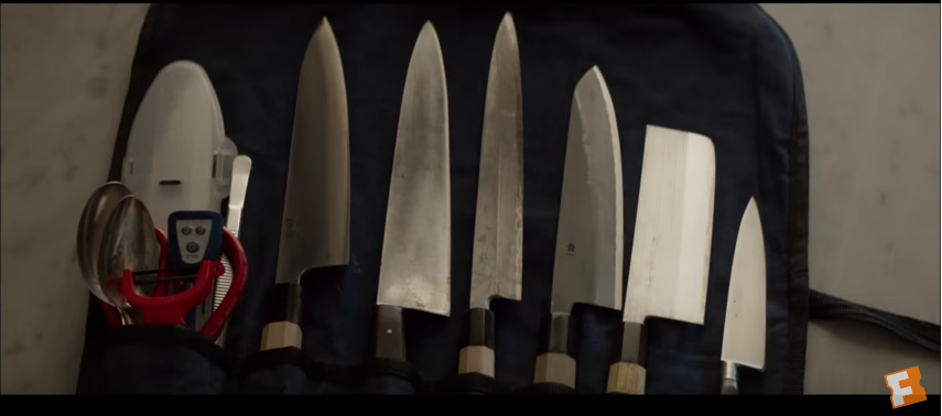 The chef from the movie 'Chef' knew you could never have too many knives (YouTube screenshot)