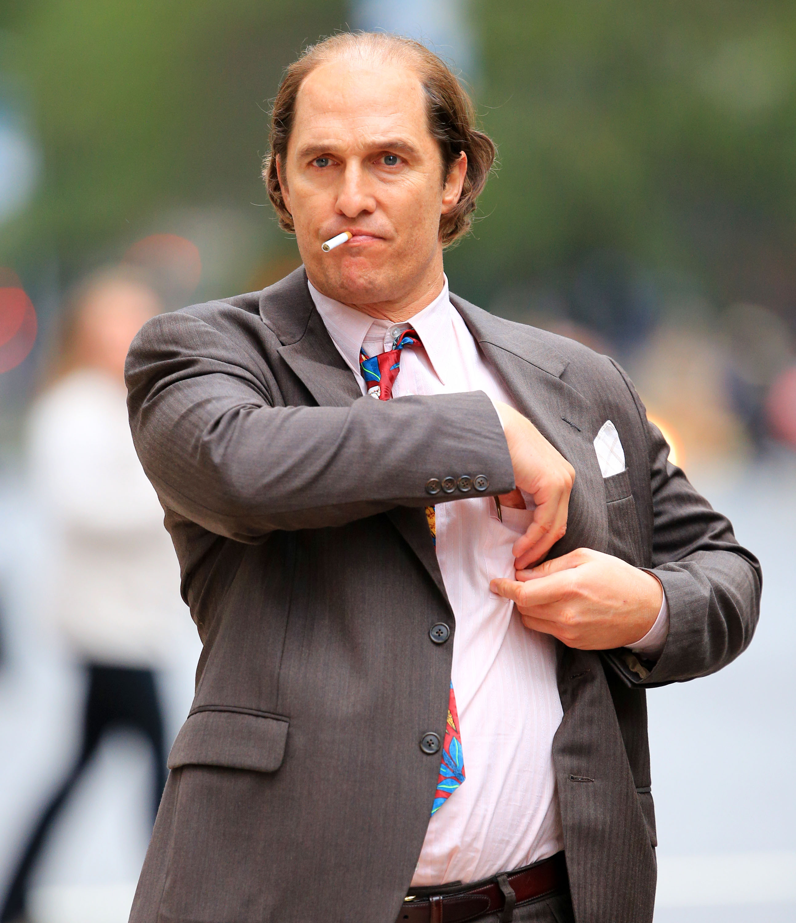 McConaughey gained nearly fifty pounds for his role in "Gold" (Photo credit: Splash News)