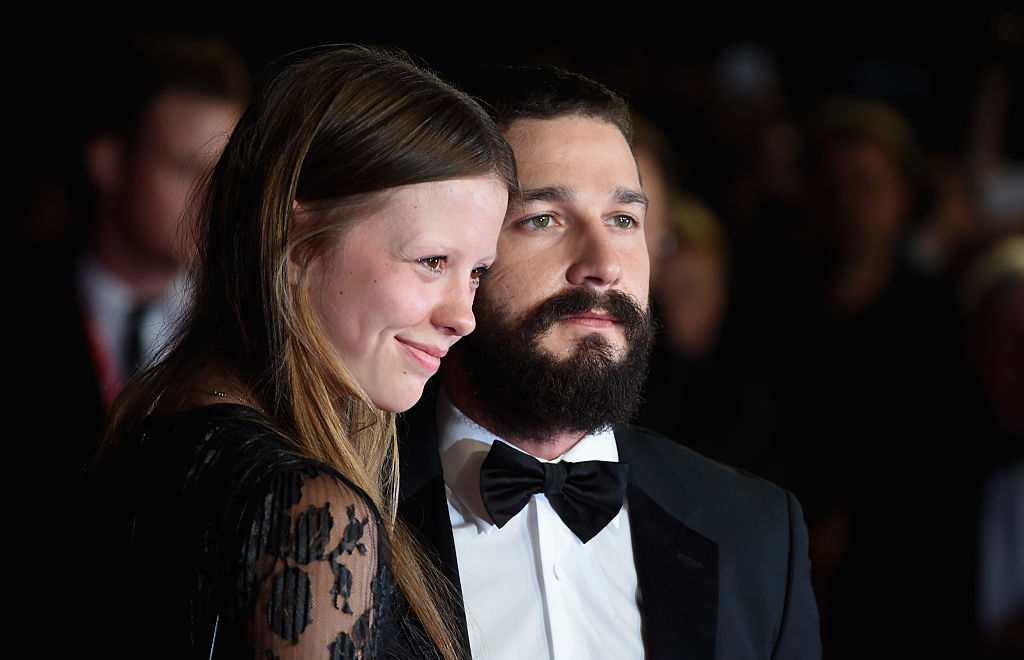 Shia LaBeouf and Mia Goth met back in 2012. (Photo by Gareth Cattermole/Getty Images for BFI)