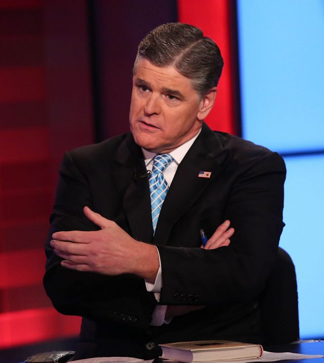 Sean Hannity appears on FOX News Channel's "Hannity" at FOX Studios in New York City. (Getty Images)