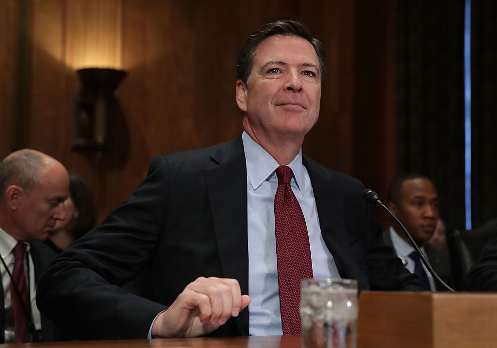 FBI Director James Comey waits for the beginning of a hearing before the Senate Homeland Security and Government Affairs Committee on September 27, 2016 (Getty Images)