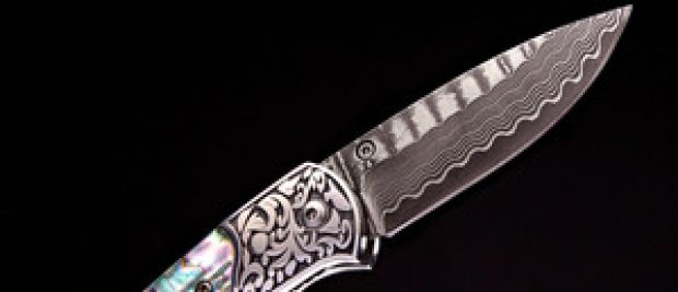 BucknBear abalone and Damascus steel knives are 40 percent off (Photo via Touch of Modern)